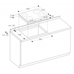Gaggenau VE260114 60cm 嵌入式四頭電陶爐：Vario 200系列、超快速烹飪、獨立餘熱指示